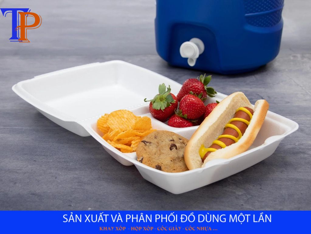 Hộp xốp 3 ngăn – Sản phẩm không thể thiếu cho quán cơm