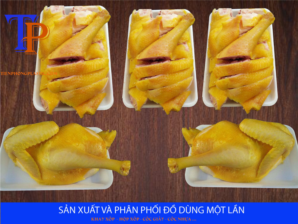 Khay xốp dùng để đựng thịt chế biến sẵn