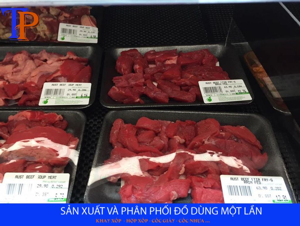 Cung cấp khay xốp đựng thịt giá tận xưởng