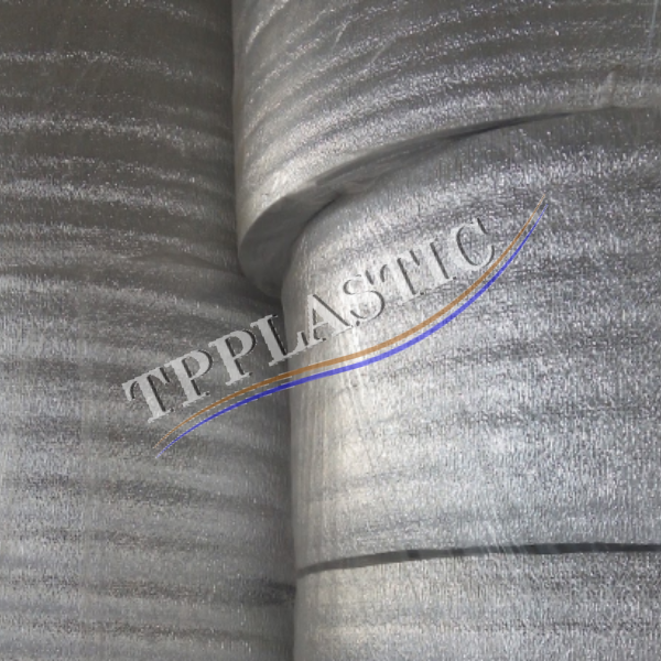 Xốp PE 2cm (20mm) 1 mặt bạc cuộn (KT: 1x25m) - 1 MẶT BẠC