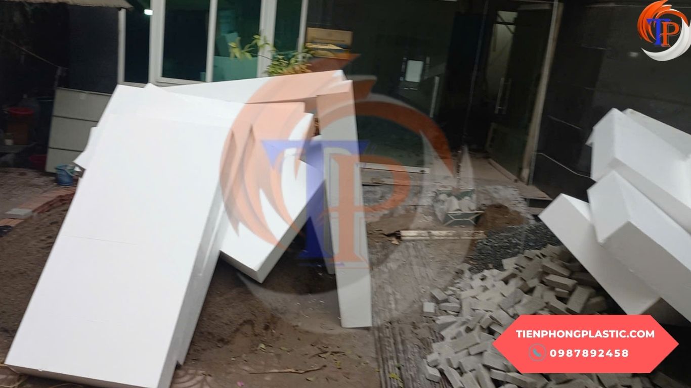 Tấm mút xốp EPS 10cm chính hãng, giá nhà máy