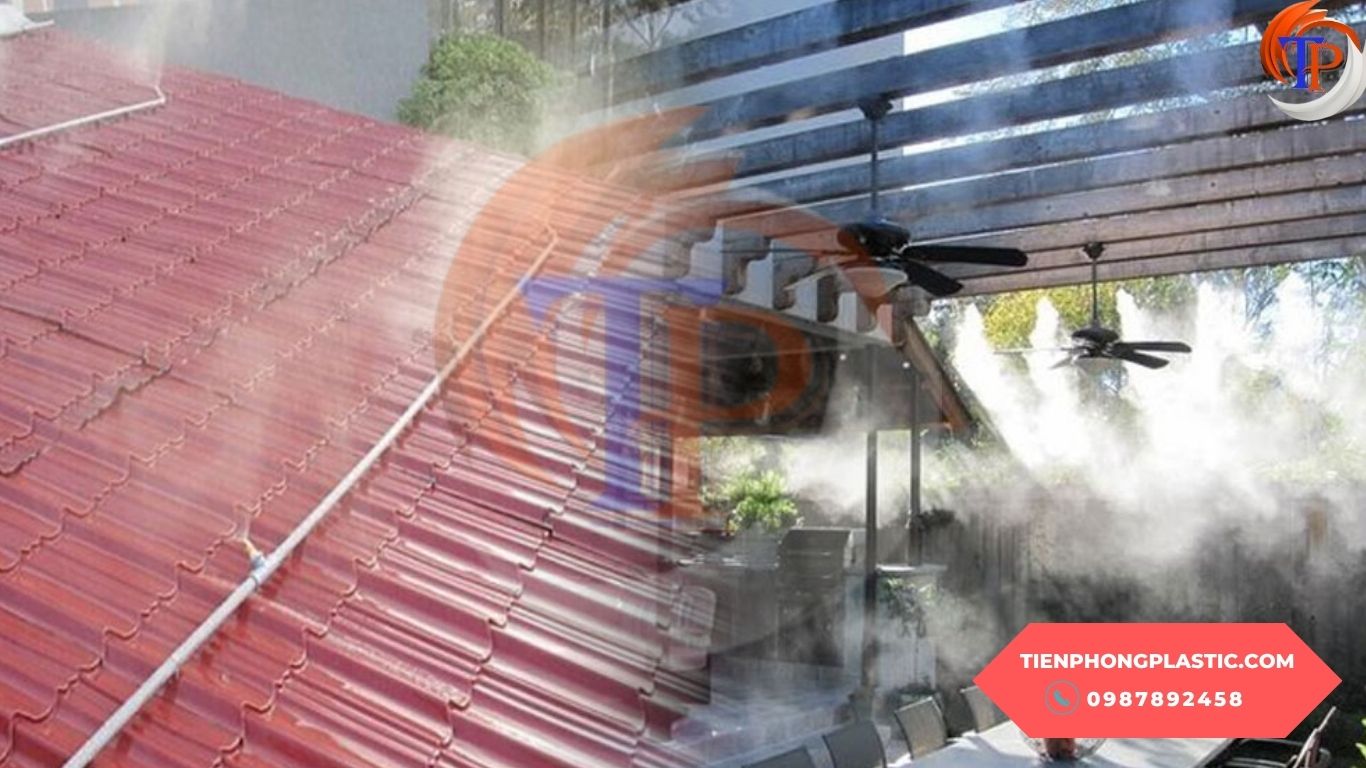 Phun sương chống nóng sân thượng