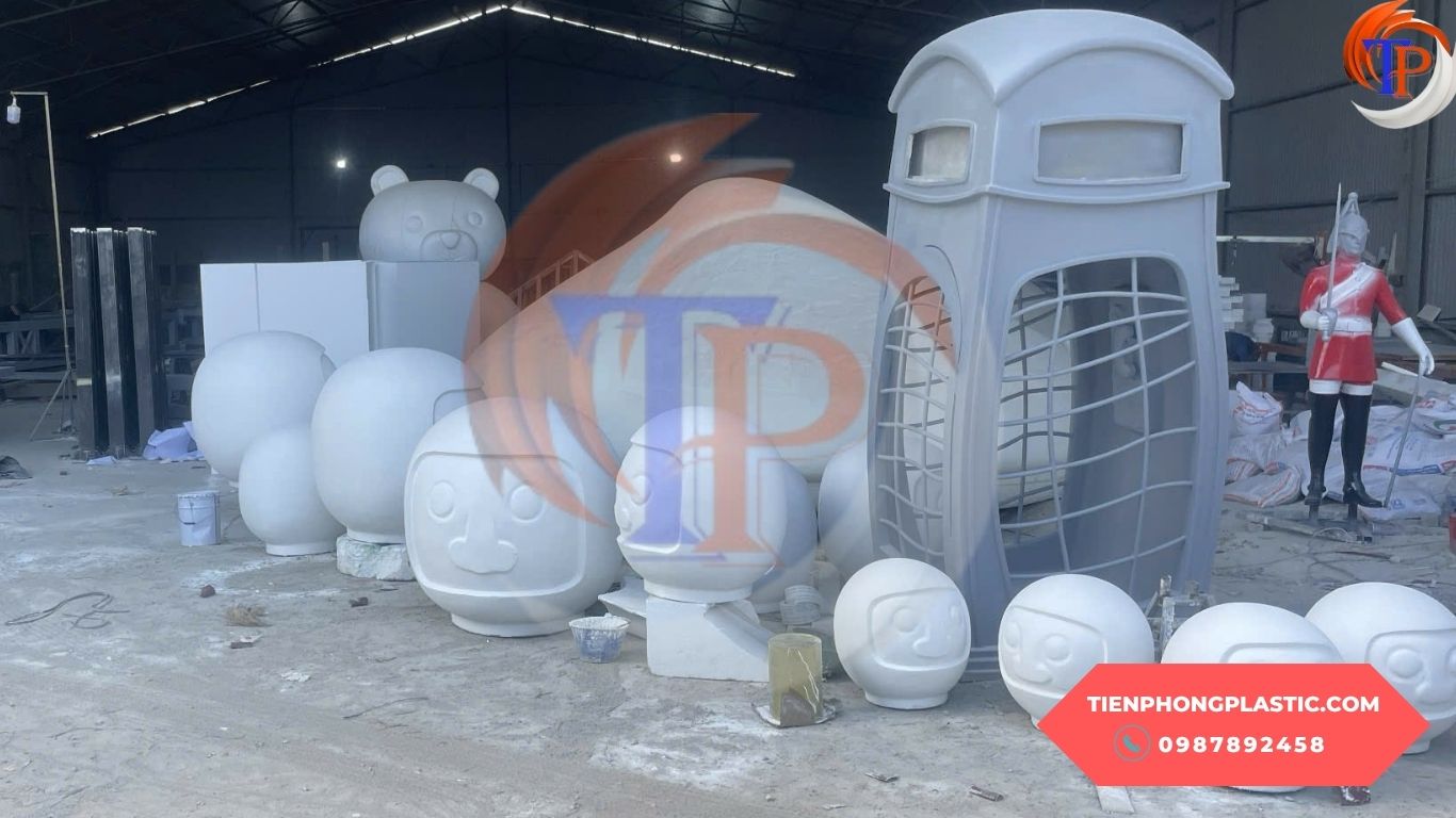 Ứng dụng xốp nguyên khối Trong nghệ thuật & sự kiện: Điêu khắc – mô hình 3D